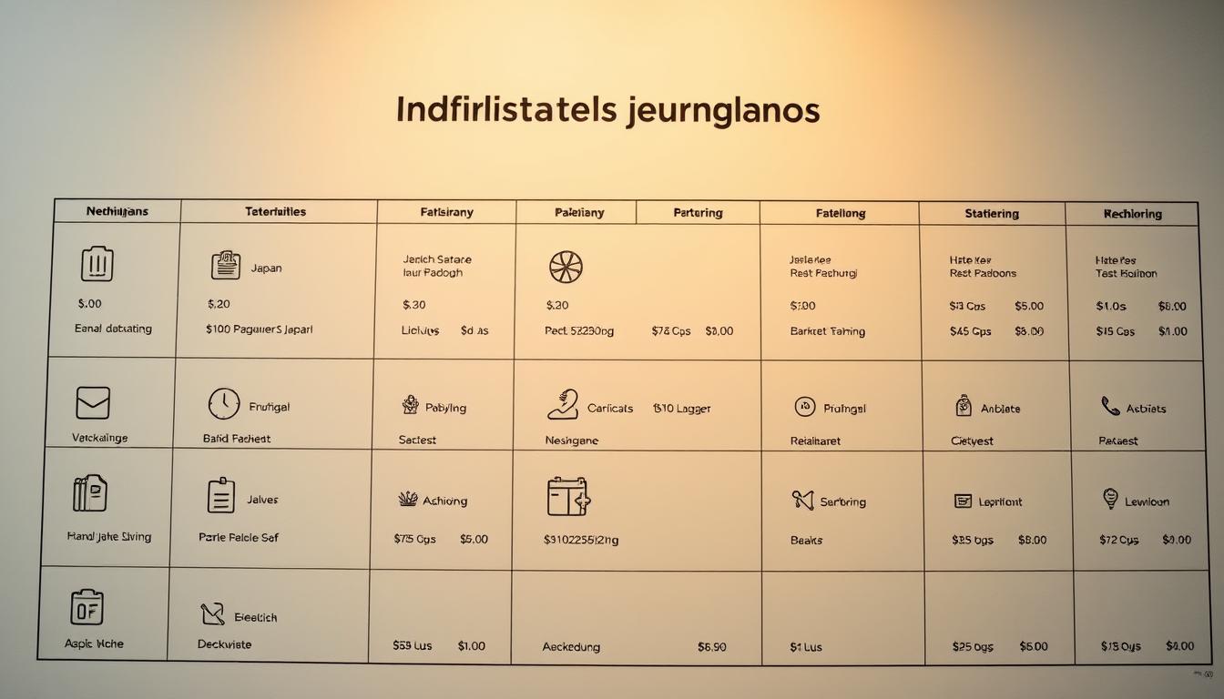 Japan Reisebudget Übersicht