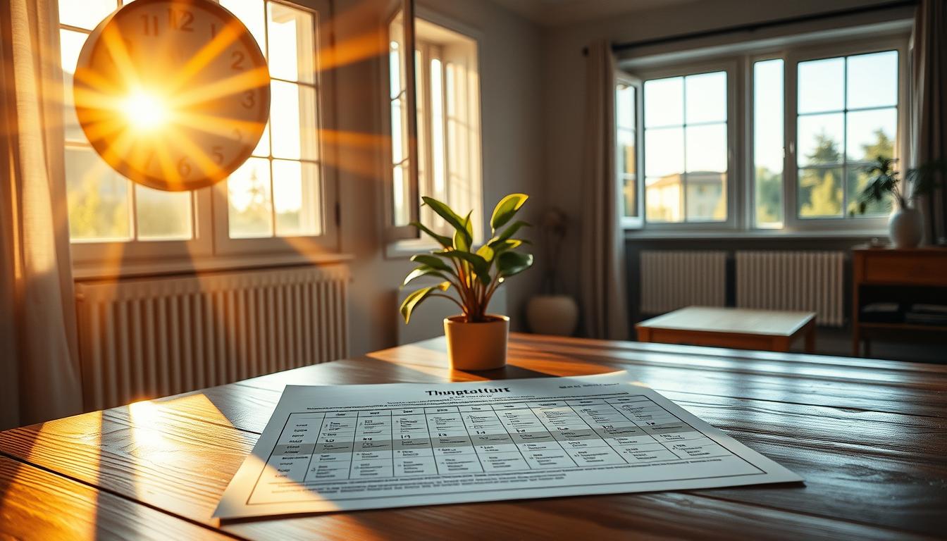 Lüften im Sommer Zeitplanung