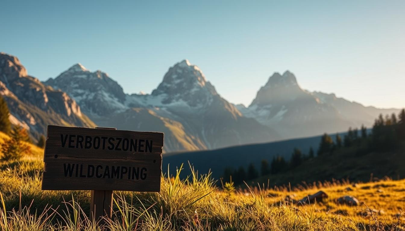 Verbotszonen Wildcamping in Schweizer Naturschutzgebieten