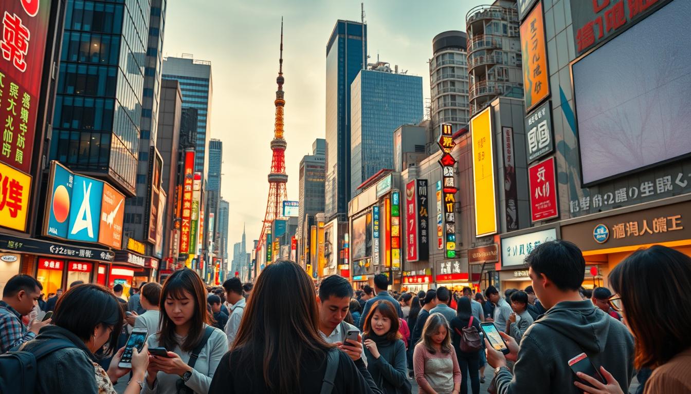 WLAN und Kommunikation in Japan