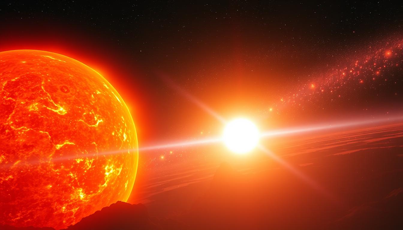 Zukunft der Sonne Roter Riese Weißer Zwerg